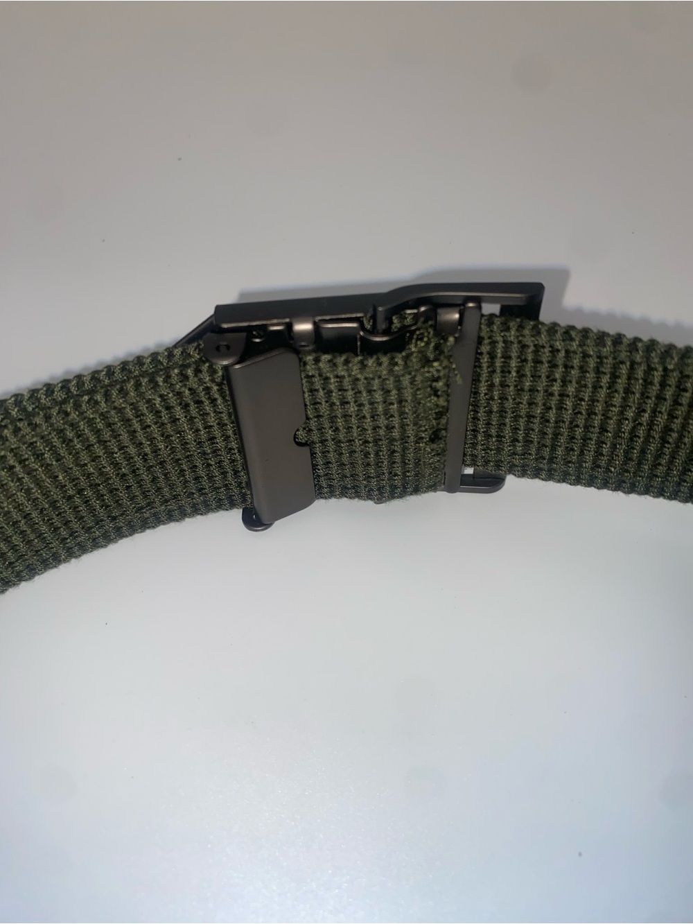 Boy Scouts of America BSA Green Canvas Webbing Belt Adjustable Metal Buckle - Picture 3 of 5
